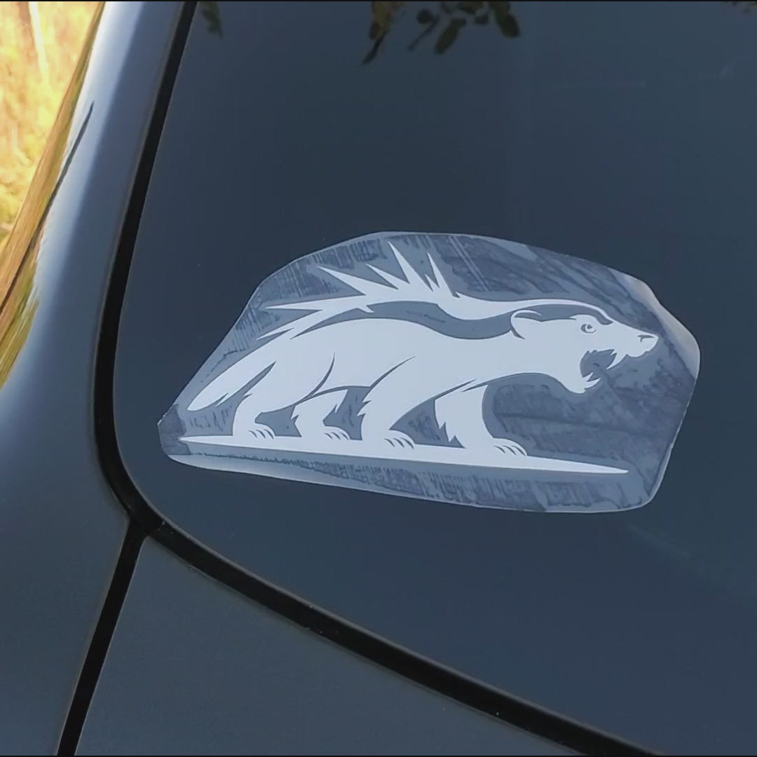 Angry Honey Badger Vinyl Decal Sticker
