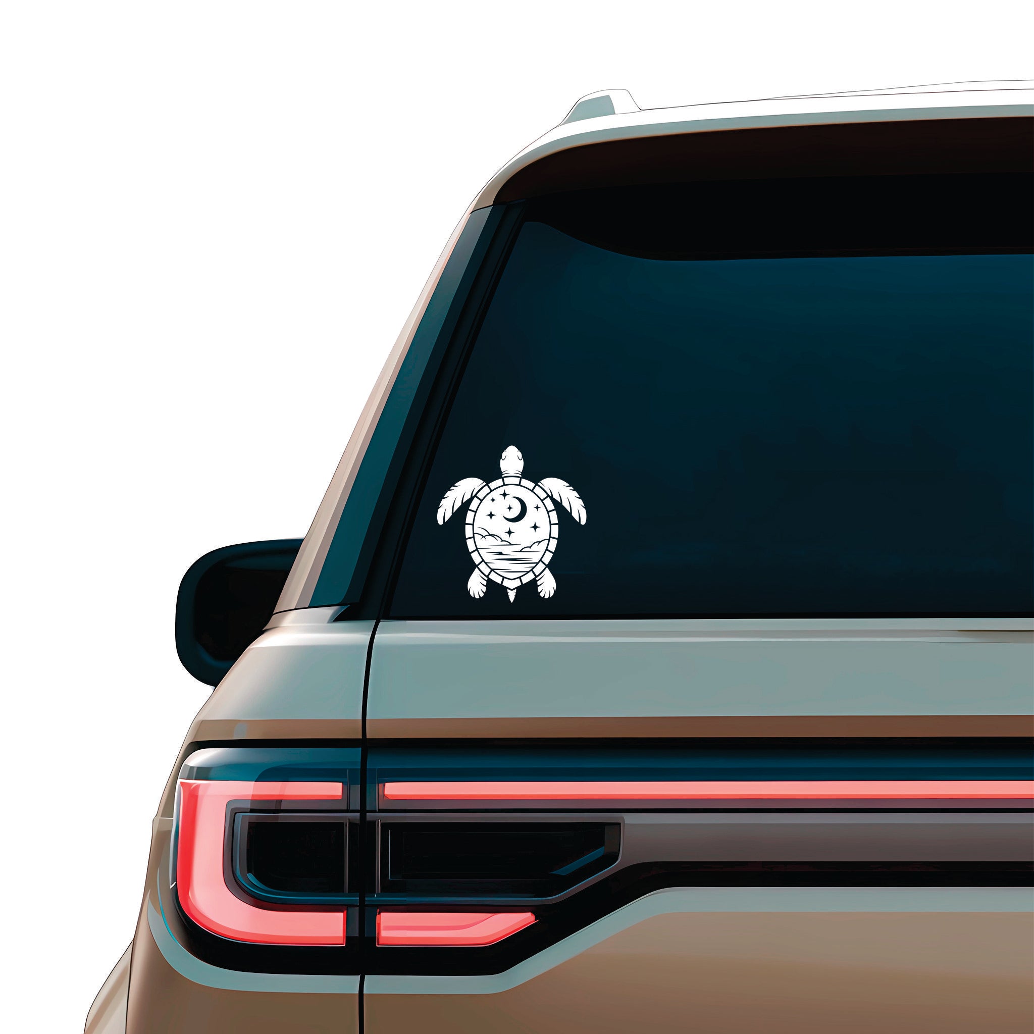 Tropical turtle Vinyl Decal